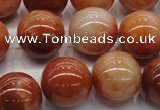 CRJ503 15.5 inches 10mm round red jade gemstone beads