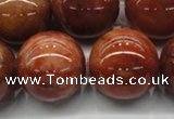 CRJ507 15.5 inches 18mm round red jade gemstone beads