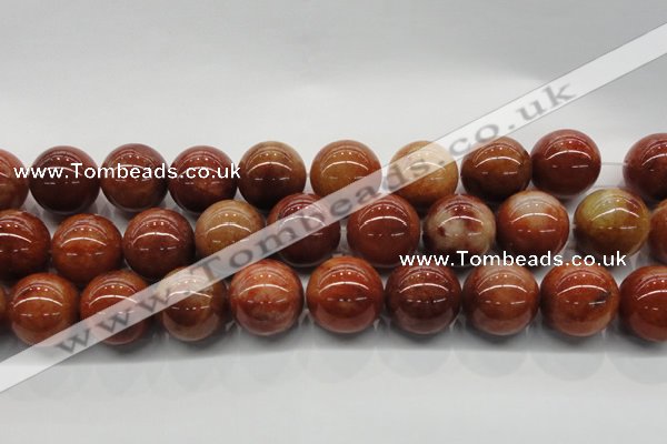 CRJ508 15.5 inches 20mm round red jade gemstone beads