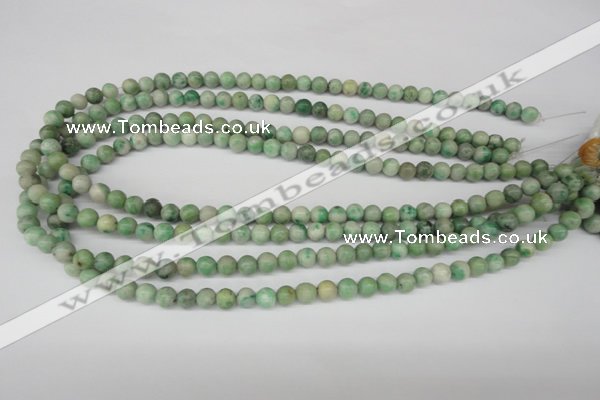 CRO03 15.5 inches 6mm round Qinghai jade gemstone beads wholesale