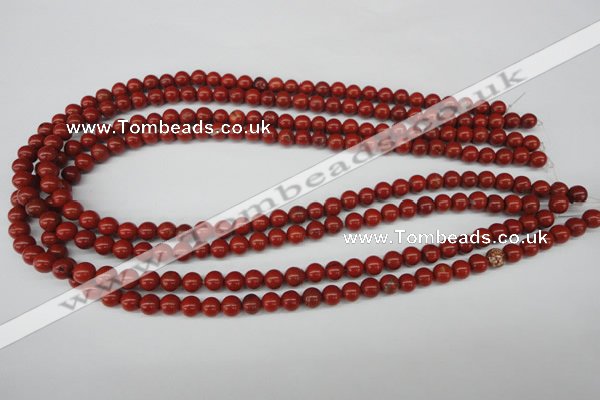 CRO06 15.5 inches 6mm round red jasper beads wholesale