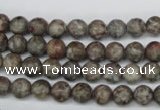 CRO07 15.5 inches 6mm round Chinese leopard skin jasper beads