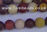 CRO1003 15.5 inches 10mm round matte mookaite gemstone beads