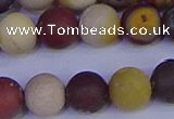 CRO1005 15.5 inches 14mm round matte mookaite gemstone beads