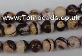 CRO102 15.5 inches 8mm round zebra jasper beads wholesale