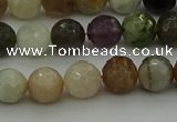 CRO1042 15.5 inches 8mm faceted round mixed gemstone beads