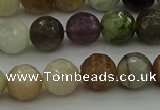 CRO1043 15.5 inches 10mm faceted round mixed gemstone beads