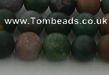 CRO1083 15.5 inches 10mm round matte Indian agate beads wholesale