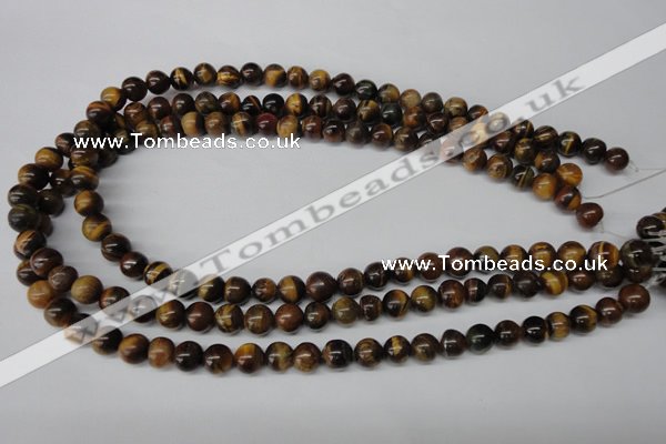 CRO115 15.5 inches 8mm round yellow tiger eye beads wholesale