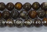 CRO1171 15.5 inches 6mm round fire lace opal gemstone beads