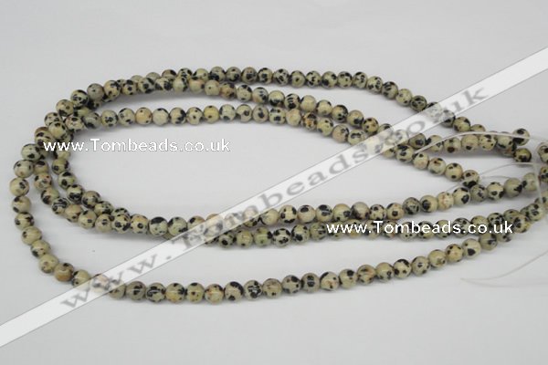 CRO12 15.5 inches 6mm round dalmatian jasper beads wholesale