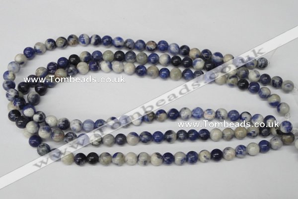 CRO120 15.5 inches 8mm round sodalite gemstone beads wholesale