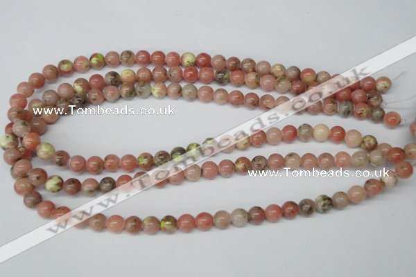 CRO123 15.5 inches 8mm round rhodochrosite gemstone beads wholesale