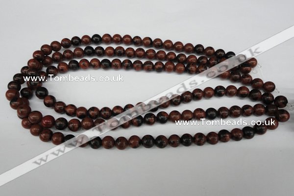 CRO126 15.5 inches 8mm round mahogany obsidian beads wholesale