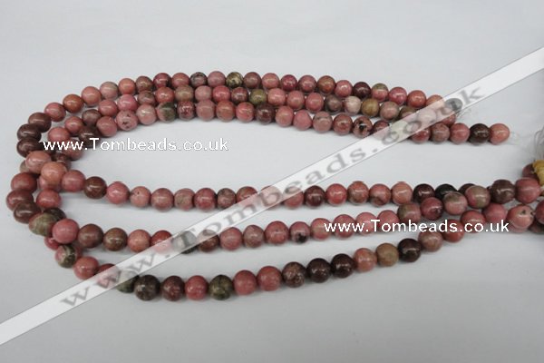 CRO127 15.5 inches 8mm round rhodochrosite beads wholesale