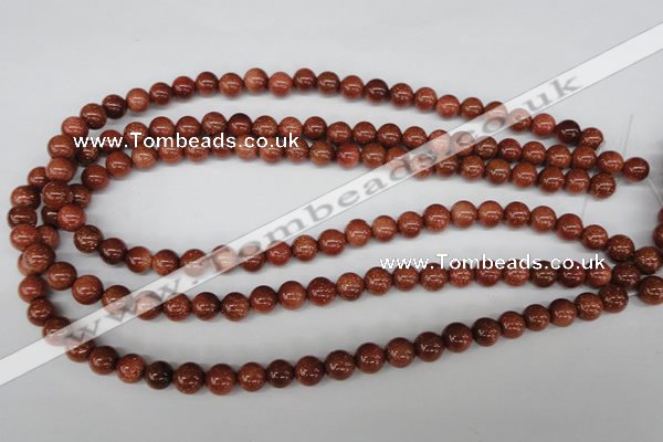 CRO128 15.5 inches 8mm round goldstone beads wholesale