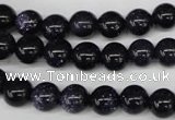 CRO129 15.5 inches 8mm round blue goldstone beads wholesale