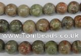 CRO138 15.5 inches 8mm round Chinese unakite beads wholesale