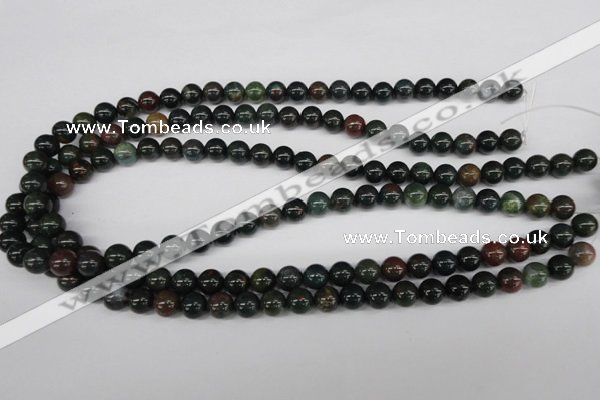 CRO141 15.5 inches 8mm round bloodstone beads wholesale