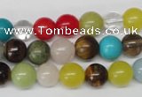 CRO155 15.5 inches 8mm round mixed gemstone beads wholesale