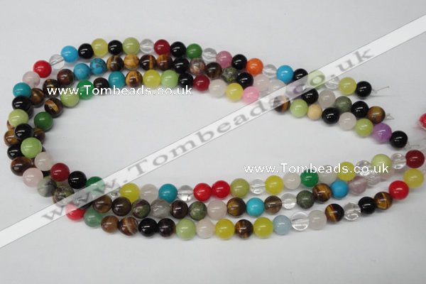 CRO155 15.5 inches 8mm round mixed gemstone beads wholesale
