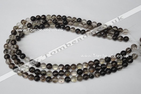CRO160 15.5 inches 8mm round watermelon black beads wholesale