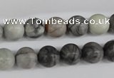 CRO184 15.5 inches 10mm round grey picasso jasper beads wholesale