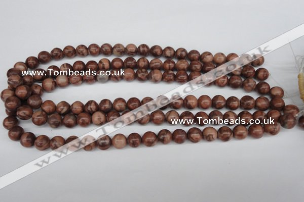 CRO185 15.5 inches 10mm round red picasso jasper beads wholesale