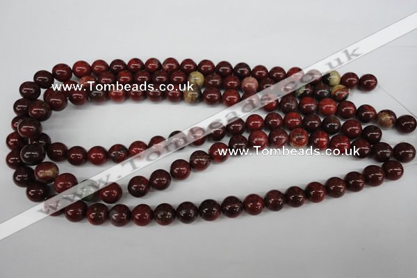 CRO186 15.5 inches 10mm round brecciated jasper  beads wholesale