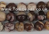 CRO187 15.5 inches 10mm round zebra jasper beads wholesale