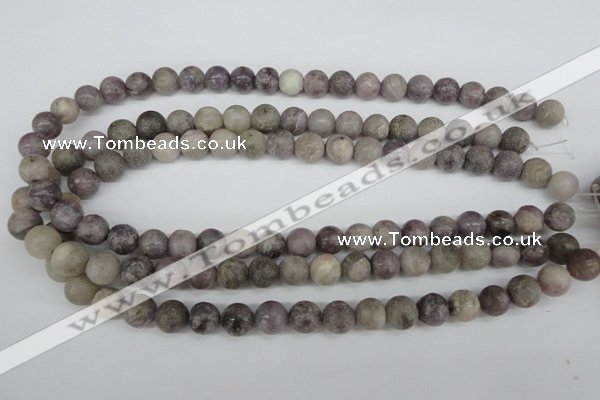 CRO191 15.5 inches 10mm round lilac jasper beads wholesale