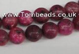 CRO194 15.5 inches 10mm round dyed kiwi stone beads wholesale