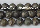 CRO195 15.5 inches 10mm round Chinese leopard skin jasper wholesale