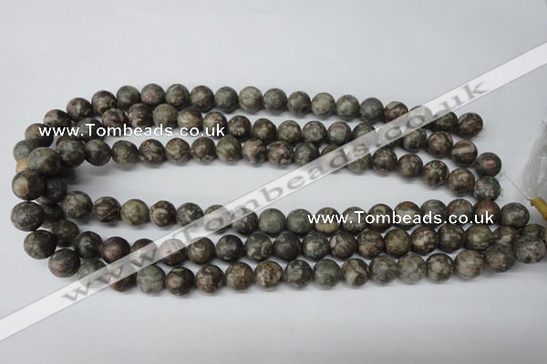 CRO195 15.5 inches 10mm round Chinese leopard skin jasper wholesale