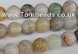 CRO199 15.5 inches 10mm round bamboo leaf agate beads wholesale