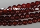 CRO20 15.5 inches 6mm round red agate gemstone beads wholesale