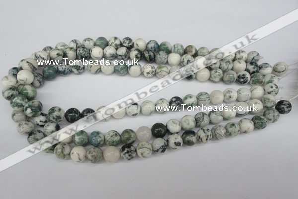 CRO200 15.5 inches 10mm round tree agate beads wholesale