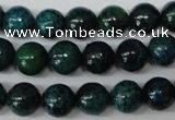 CRO223 15.5 inches 10mm round dyed chrysocolla beads wholesale