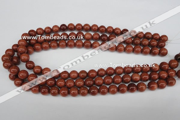 CRO228 15.5 inches 10mm round goldstone beads wholesale