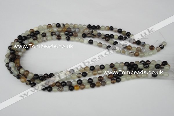 CRO23 15.5 inches 6mm round agate gemstone beads wholesale