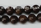 CRO230 15.5 inches 10mm round bronzite gemstone beads wholesale