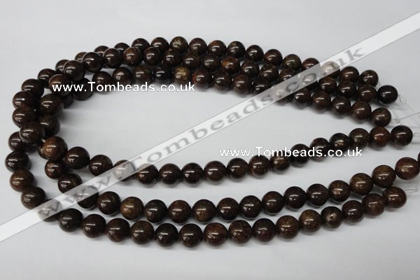 CRO230 15.5 inches 10mm round bronzite gemstone beads wholesale