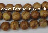 CRO249 15.5 inches 10mm round grain stone beads wholesale