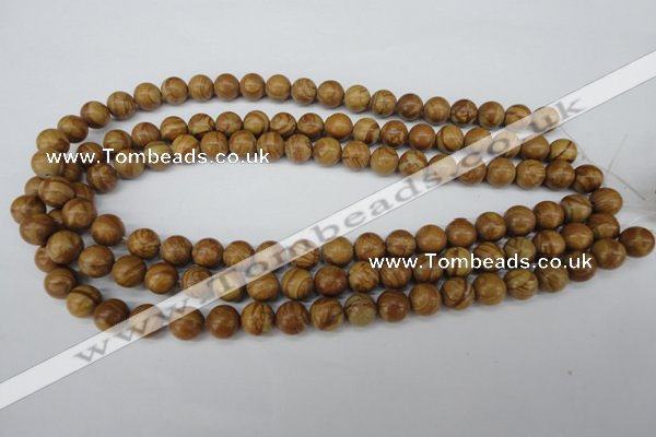 CRO249 15.5 inches 10mm round grain stone beads wholesale