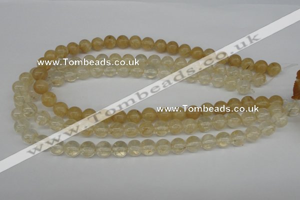 CRO255 15.5 inches 10mm round watermelon yellow beads wholesale