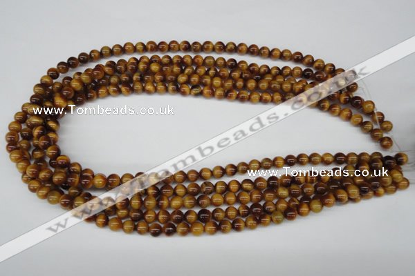 CRO26 15.5 inches 6mm round yellow tiger eye beads wholesale