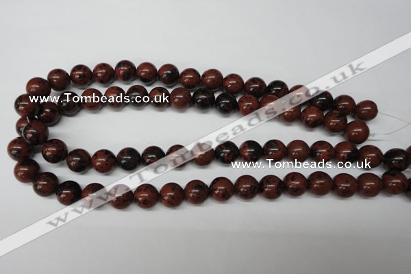 CRO280 15.5 inches 12mm round mahogany obsidian beads wholesale