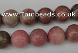 CRO285 15.5 inches 12mm round rhodochrosite beads wholesale