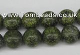 CRO286 15.5 inches 12mm round green lace gemstone beads wholesale