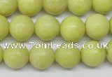 CRO290 15.5 inches 12mm round lemon jade beads wholesale